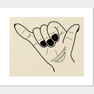 Carefree Hand Gesture Posters and Art